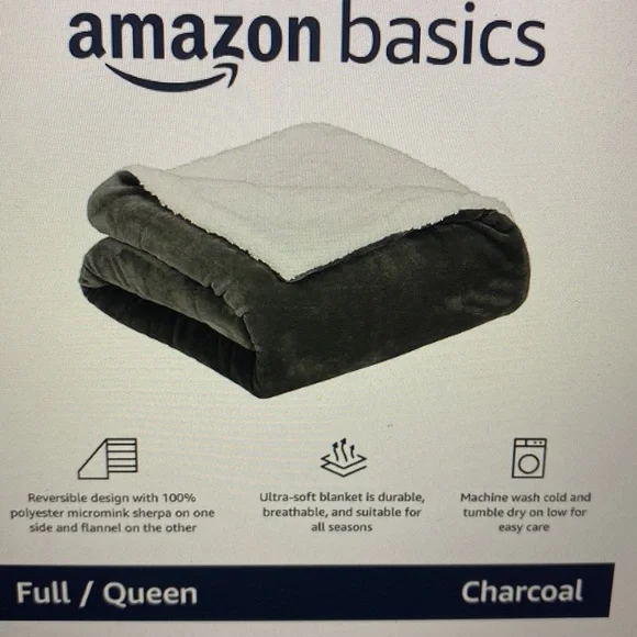 Amazon Basics Sherpa Throw - Picture 7 of 9
